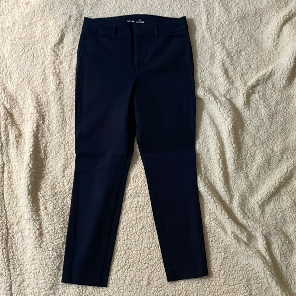 Solid Navy Blue Capris